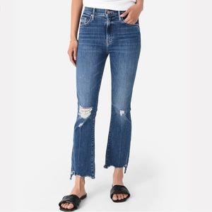 MOTHER The Insider Crop Step Chew Jeans